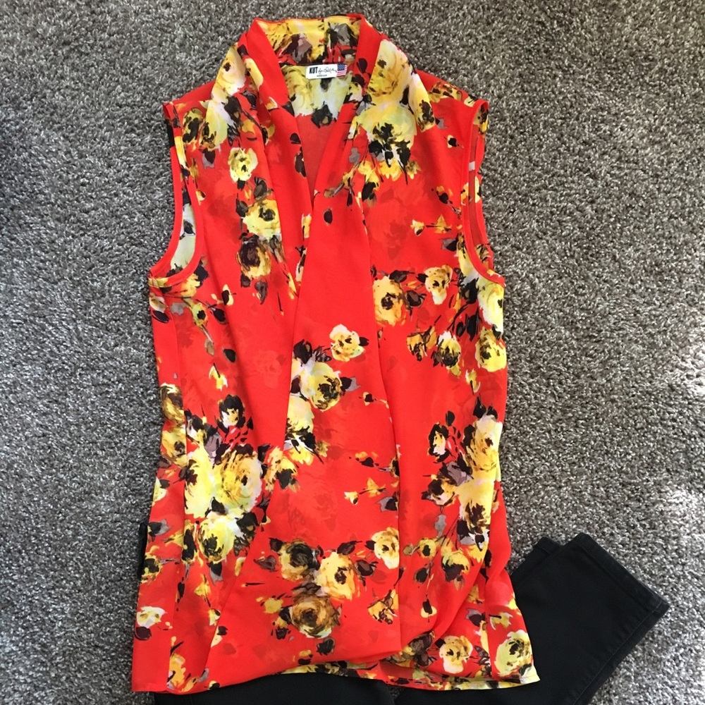 Kut from the Kloth stitch fix surplice floral top
